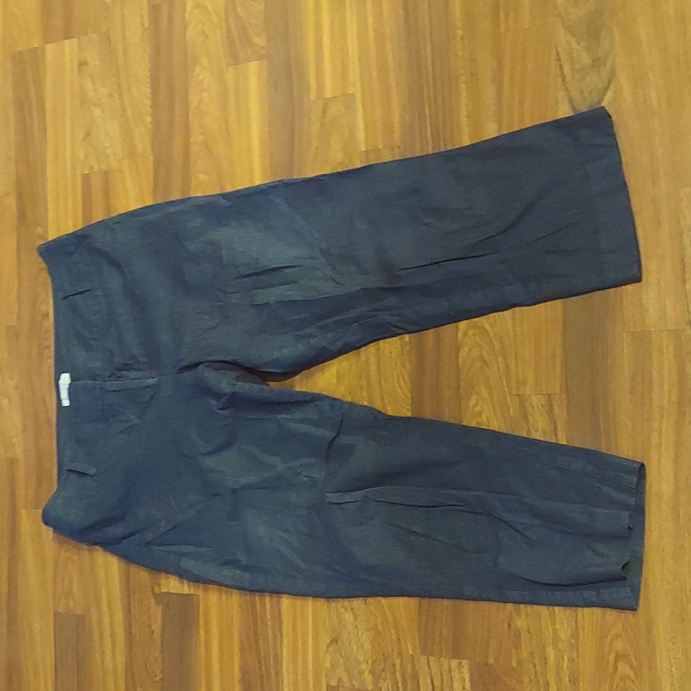 Loft Curvy Dk. Rinse Capris